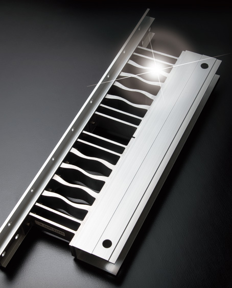 高い減衰性能のアルミデバイス